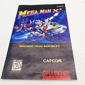 Mega Man X2 Manual Solo Super Nintendo SNES Folleto de instrucciones SIN juego De colección - Imagen 1 de 10