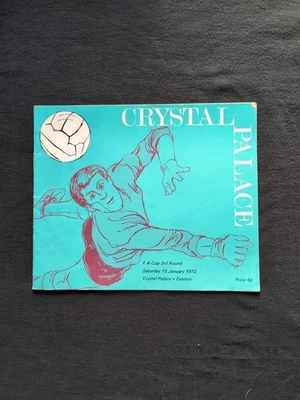 Crystal Palace vs Everton FA Cup 3rd round 15 January 1972 - Image 1 of 2