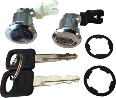 Door Lock Cylinder with Key for 1997-2006 Ford Explorer Ranger Silver Tone  - Image 1 of 4
