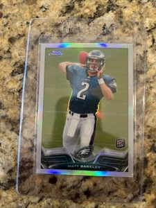 2013 TOPPS CHROME REFRACTOR Matt Barkley RC Rookie Philadelphia Eagles - Picture 1 of 2