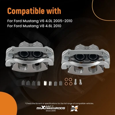 Juego de pinzas de freno delanteras para Ford Mustang V6 V8 2005-2010 18-B4929 18-B4928 Foto 1 de 4