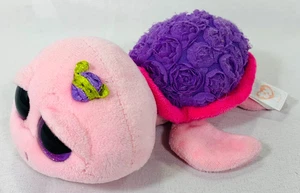 Ty Beanie Boos Rosie Sea Turtle 6” Pink Purple Glitter Eyes 2015 Retired Plush - Picture 1 of 9