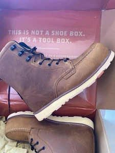 BRUNT The Marin Comp Toe - 8" wasserdichte Comp Toe Arbeitsstiefel Größe 11,5 neu - Bild 1 von 10