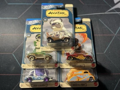 🔥Raro Hot Wheels Silver Series Avatar The Last Airbender Nickelodeon Juego de 5 Foto 1 de 4