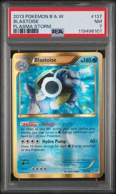 PSA 7 - 2013 Pokemon Black & White Plasma Storm Shiny Blastoise 137/135 - Image 1 of 2