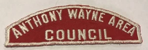 ANTHONY WAYNE AREA COUNCIL  Red and White Strip RWS CSP TT5 - Picture 1 of 1