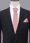 EXTRA LONG CHRISTIAN VALENTINO MENS 8.5CM TIE AND POCKET SQUARE LARGE TIE