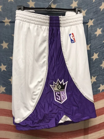 adidas Sacramento Kings Team Issued Players Worn Game Used Basketball Shorts L Cover