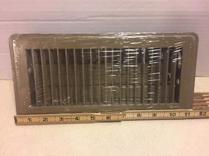NUEVO Hart & Cooley 4"x10" Difusor de registro de piso Brown 421 Estilo - Imagen 1 de 5