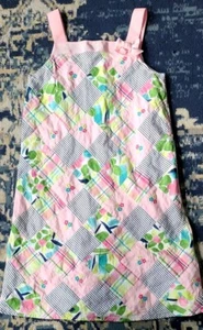 Gymboree Girls Pink Patchwork Shift Dress Girls Size 9 - Picture 1 of 7