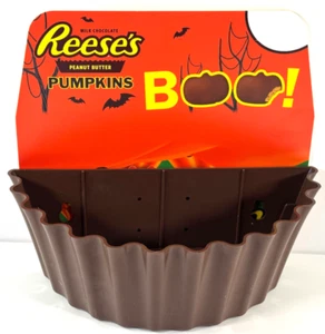 Reese's Peanut Butter Cups Advertising Store Display HALLOWEEN shelf bucket JOL - Picture 1 of 9