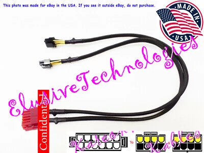 🔥 24" Enermax ATX 12-Pin to (4+4) Pin Motherboard CPU Power Cable EMC018-G - Image 1 of 4