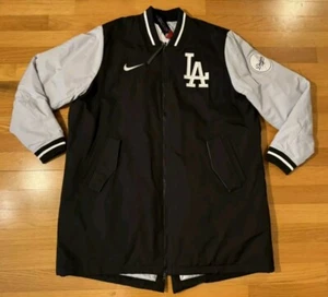Talla XL Los Angeles Dodgers Nike Negro/Gris Auténtico Colección Chaqueta Dugout - Imagen 1 de 22