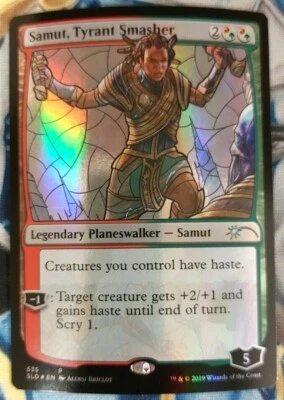 Samut, Tyrant Smasher FOIL MTG Secret Lair Stained Glass Rare Near-Mint x1  - Image 1 of 4