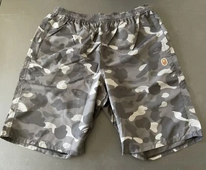 A BATHING APE BAPE Color Camo Beach Shorts Black Mens size XL - Picture 1 of 8