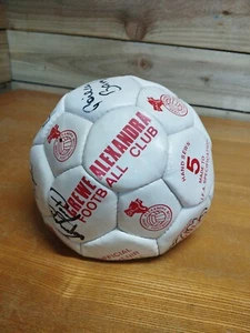 Crewe Alexandra Football 80s 90s Squad Signed Football - 17 Autographs - Picture 1 of 10