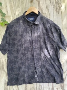 NAT NAST Men's Black Tropical Design Silk Blend Camp Shirt Size XL $120 - Picture 1 of 7