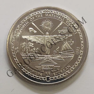 Marshall Islands 5 Dolares de 1993 Elvis Presley Proof - Imagen 1 de 2