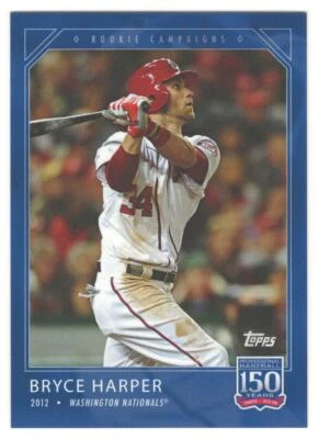 2019 TOPPS 150 YEARS OF BASEBALL ONLINE EXCLUSIVE #12 BRYCE HARPER /1261 - Image 1 of 2