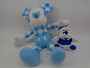 Disney Mickey Mouse Plüsch 2 Stück kariert und klein Weihnachten - Bild 1 von 7