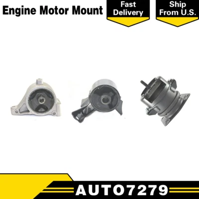 Juego de 3 montaje de motor DEA para ACURA MDX V6 2001-2002 3,5 L AWD Foto 1 de 4