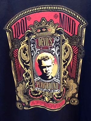 2005 Billy Idol-Idol Mind-“Devil’s Playground” Authentic Tour Shirt Black XL EUC - Image 1 of 4