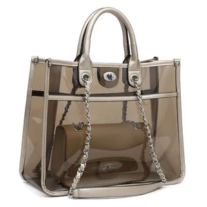 Large Clear Tote Bag Stadium Approved Women Clear Purse for Stadium Events Cr... - Picture 1 of 6