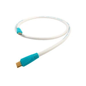 Akkord C-USB Kabel - USB-C auf USB-C Digital Audio iPhone versilbert 50cm 100cm - Bild 1 von 6