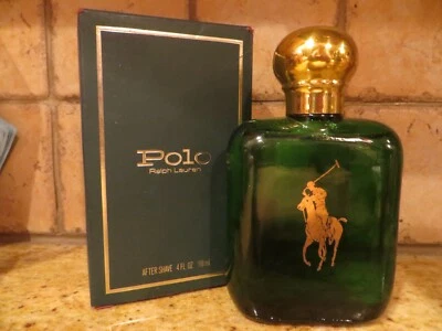 ADVERTIDOR DE SALPICADURAS PARA DESPUÉS DEL AFEITADO RALPH LAUREN POLO verde 4 oz 118 ml nuevo en caja RARO Foto 1 de 2