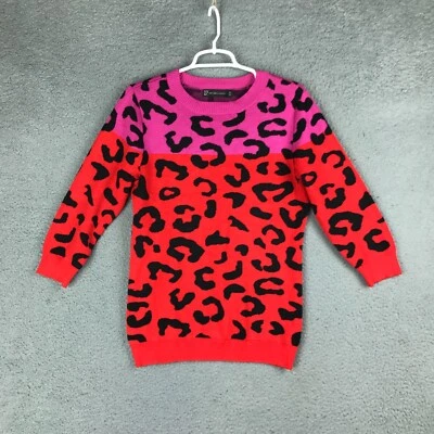 Suéter tejido con estampado de salpicaduras multicolor cuello redondo manga 3/4 NY&C para mujer talla M Foto 1 de 4