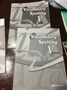   A Beka Vocabulary Spelling Poetry V Quiz Student Book & Key Abeka  - Bild 1 von 1