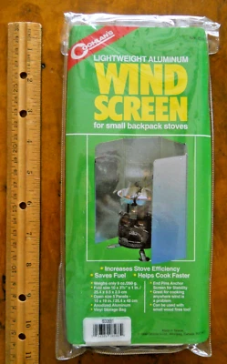 COGHLAN'S LIGERO ALUMINIO SENDERISMO ESTUFA PARABRISAS (9 ONZAS) #8566 (NUEVO) Foto 1 de 4