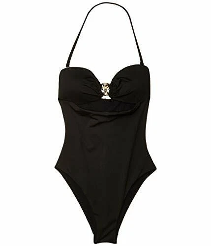 MOSCHINO 266981 Women Gold Flamingo Ring One-Piece Swimsuit Size Medium - Image 1 of 1