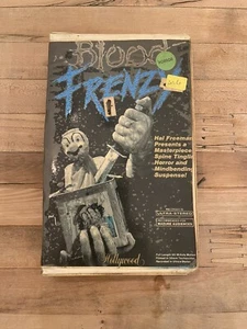 Very Rare BLOOD FRENZY VHS 1987 Horror Movie Slasher Video Tape - Picture 1 of 5