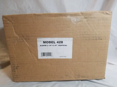 Broan 3-1/4 in. x 10 in. Galvanized Steel Vertical Elbow Duct Transition - Image 1 of 2