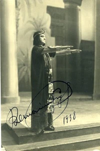 AUTOGRAPH - OPERNSÄNGER BENIAMINO GIGLI 1938 - Bild 1 von 1