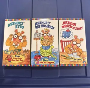 Arthur VHS Lot Arthur’s Eyes / Arthur’s Pet Business / Arthur Writes A Story - Picture 1 of 8