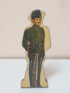 Vintage Marx 1930's Flat tin soldier #10 Kings Royal Rifle Corps JB4A - Picture 1 of 3