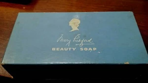 1938 BOX of MARY PICKFORD BEAUTY SOAP 3 bars still in packages MOVIE STAR movies - Bild 1 von 3