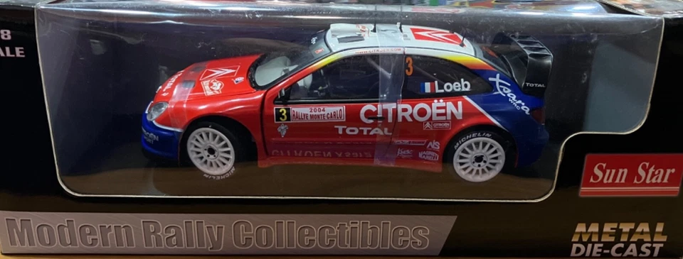 1/18 CITROEN XSARA WRC #3 MONTE CARLO 2004 LOEB ELENA SUN STAR 4407 RARE - Immagine 1 di 1