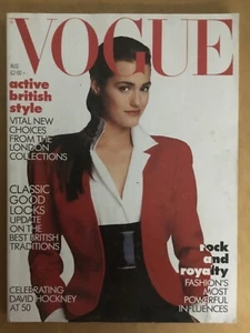 VOGUE - AUGUST 1987 - DAVID HOCKNEY - ACTIVE BRITISH STYLE - Picture 1 of 1