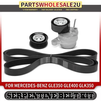 3x Kit de componentes de transmisión por correa serpentina para Mercedes-Benz W166/C292 GLE350 16-18 Foto 1 de 4