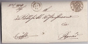 Dokument 1858 Brief Poprad Deutschendorf Stempel Siegel Slowakei Kaschau Löcse - Bild 1 von 5