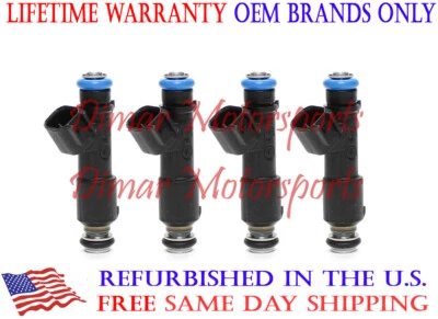 Juego de 4 inyectores de combustible OEM para Pontiac G5 2007-2008 2,2 L Foto 1 de 4