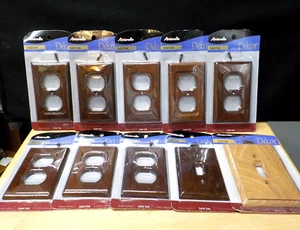 LOT OF 10 AMERELLE BRAND WALL OUTLET AND LIGHT SWITCH PLATES NEW - Picture 1 of 7