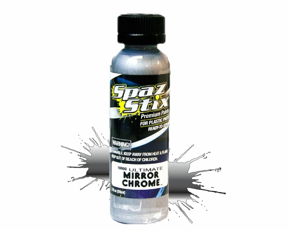 Spaz Stix - Ultimate Mirror Chrome Airbrush Ready Paint, 2oz Bottle - Image 1 of 1