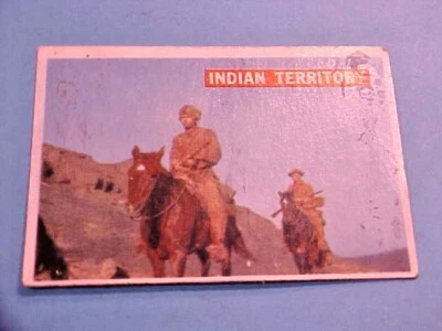 Tarjeta coleccionable Davy Crockett 25 territorio indio Walt Disney Fess Parker #N126 Foto 1 de 2