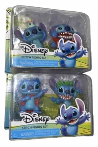 Lilo & Stitch Disney Figures (2 Packs Of 2) NEW Superhero Hula, Alien & W/Scrump - Imagen 1 de 3