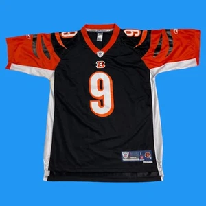Camiseta Reebok On Field NFL Hombres Talla L Cincinnati Brazaletes ADULTO #9 Palmer Negra - Imagen 1 de 15
