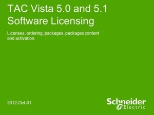 schneider Vista 5.1 Manager (licencja BMS), nr części 882021 - Zdjęcie 1 z 1